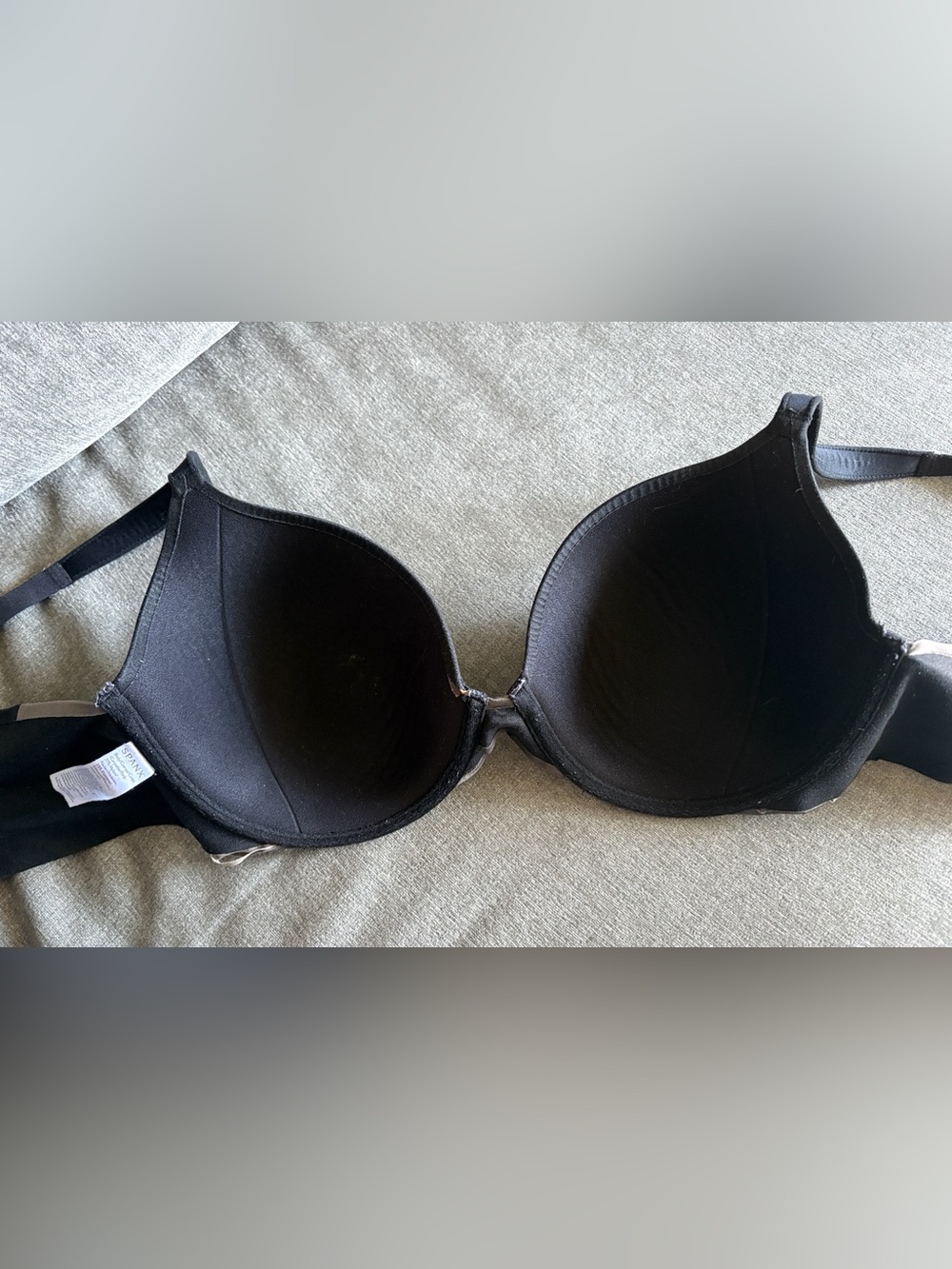SPANX Black T-Shirt Bra 38C